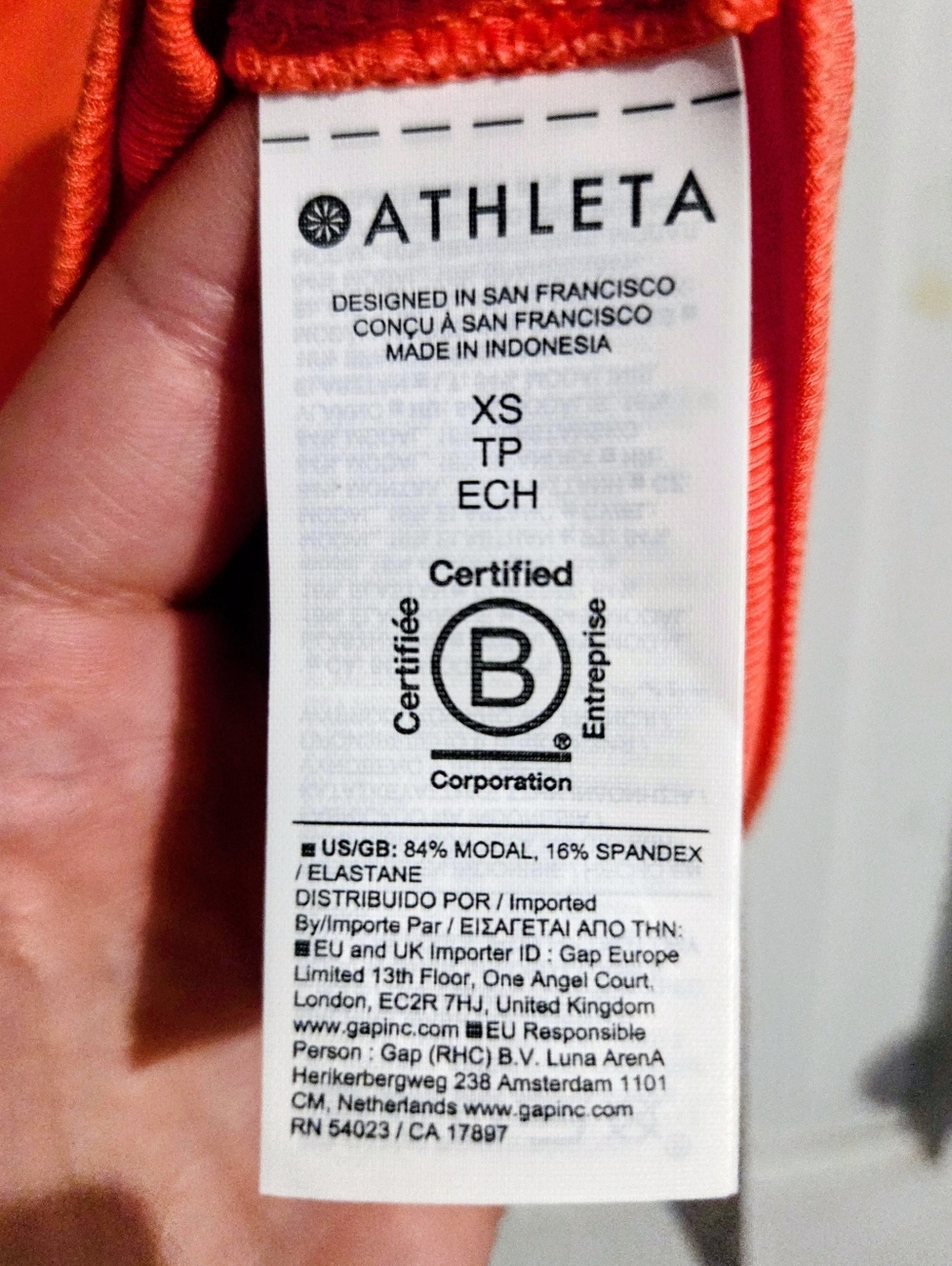 NWT Athleta Signature Rib Wide Binding Tank Cropped - Picture 4 of 6